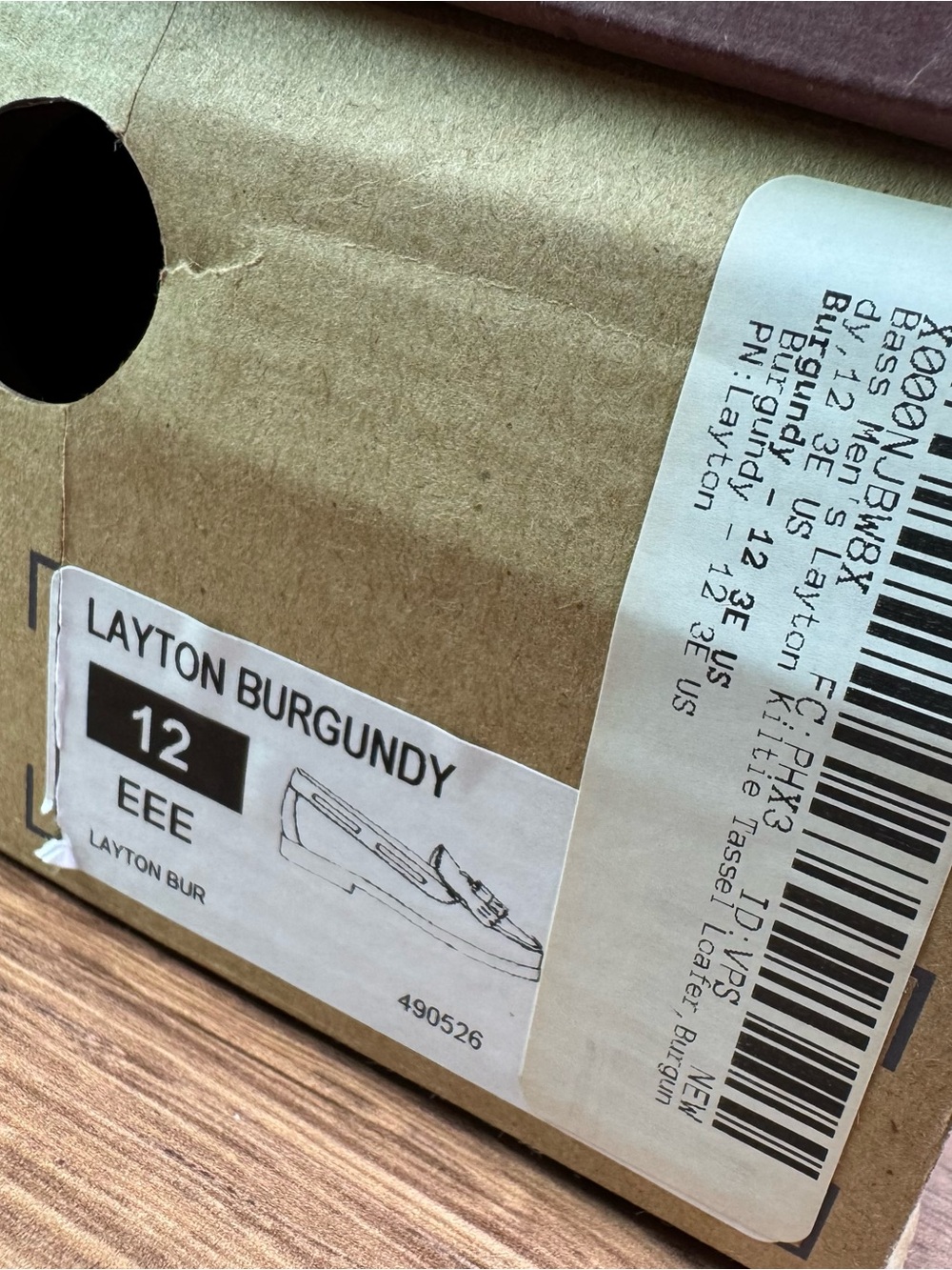 G.H. Bass Layton Burgundy Kiltie Tassel Loafer 12 3E New In Box-never worn. - Picture 11 of 11